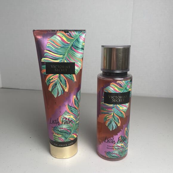 Victoria's Secret LUSH PALM Body Spray Mist & Lotion Lot 8 oz Retired Fragrance - Picture 8 of 8